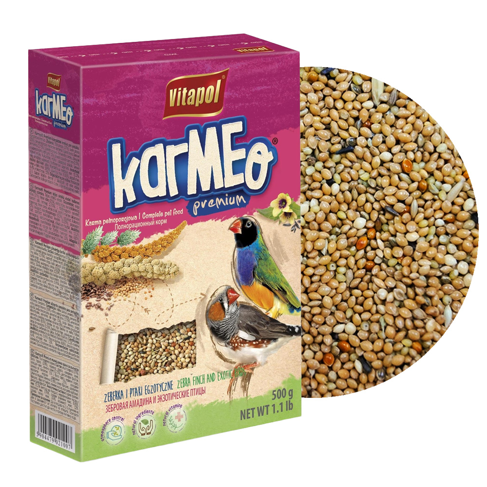 Vitapol Karmeo Pokarm Karmeo Dla Zeberki i Ptaków Egzotycznych 500g